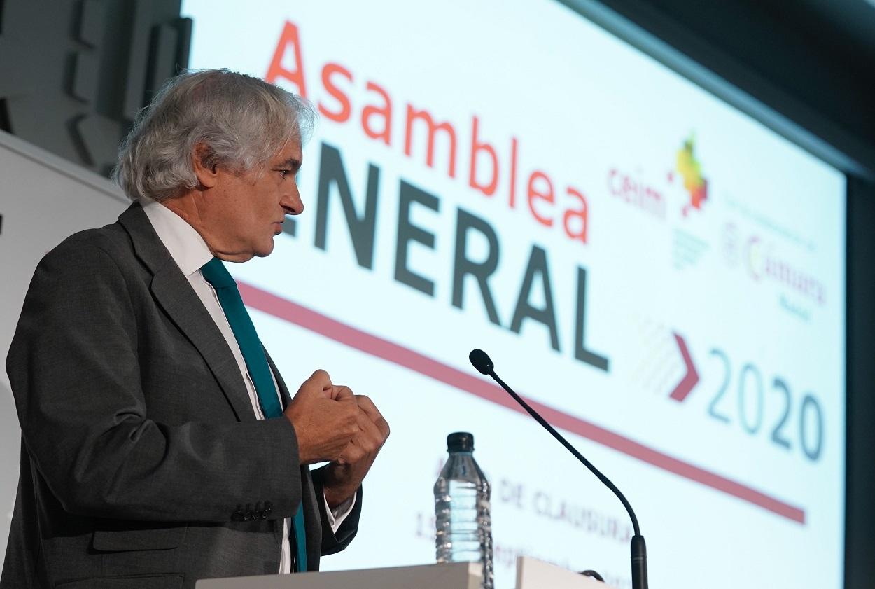 El presidente de la Confederación Empresarial de Madrid CEOE (CEIM), Miguel Garrido. Europa Press