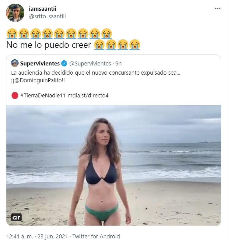 Twitter habla de tongo ante la expulsión de Palito de 'Supervivientes' 6