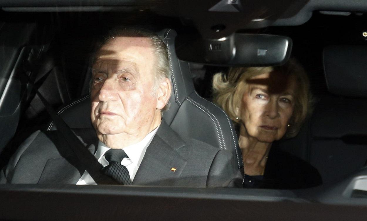 Los Reyes eméritos Juan Carlos I y Sofía, en enero de 2020. EP