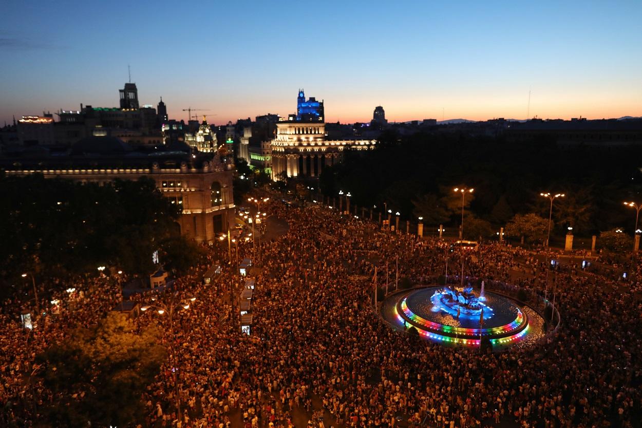 Manifestación estatal del Orgullo LGTBI en 2019. Jesús Hellín / Europa Press