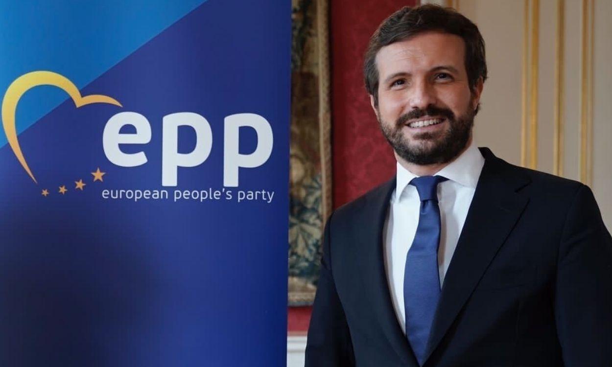 El presidente del PP, Pablo Casado, se reúne en Bruselas con la presidenta de la Comisión Europea, Ursula von der Leyen, en el marco de la cumbre del PPE previa al Consejo Europeo.