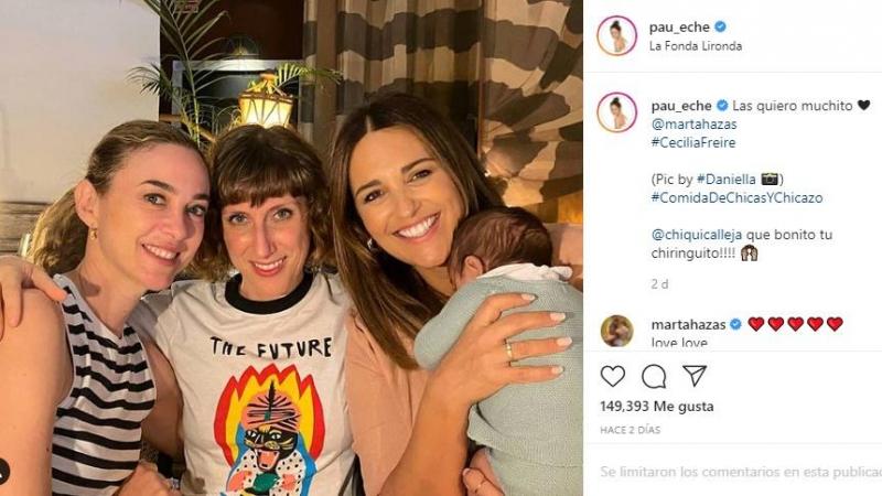 Paula Echevarría junto a sus compañeras de Velvet Fuente Instagram
