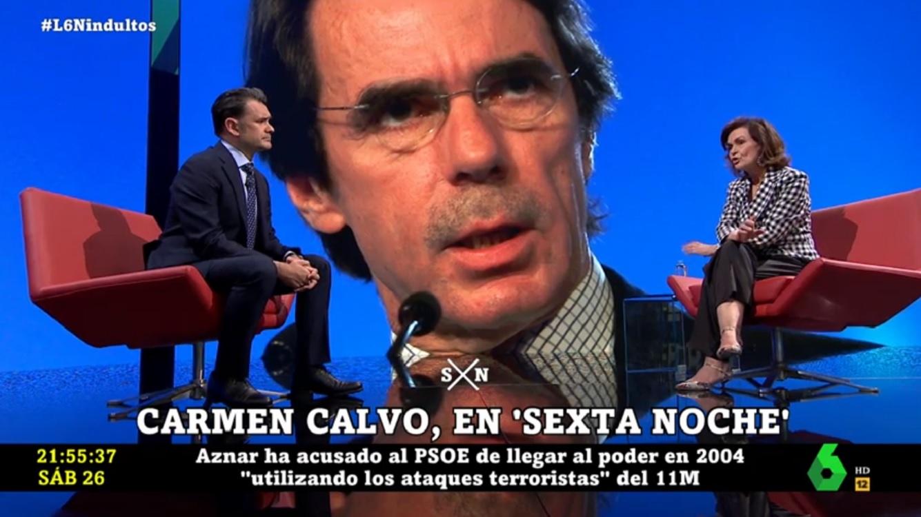 Carmen Calvo en 'laSexta Noche'. Fuente: laSexta.