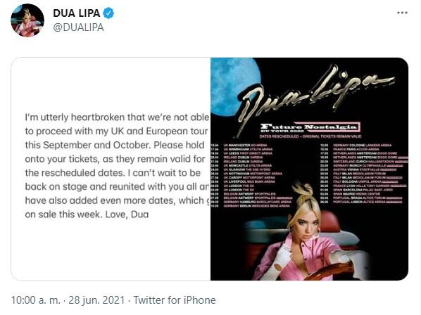 Dua Lipa en Twitter Dua Lipa en Twitter