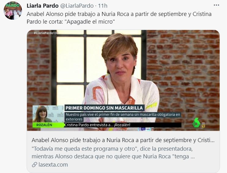 Anabel Alonso en 'Liarla Pardo'   Twitter 'Liarla Pardo'