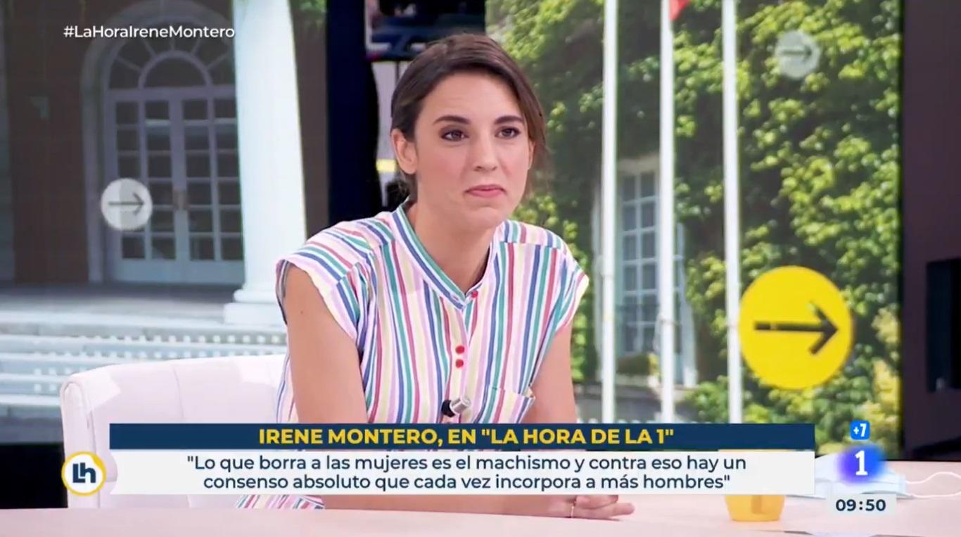 Irene Montero en 'La hora de La 1'