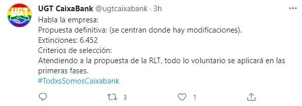 Tuit UGT CaixaBank 30 junio