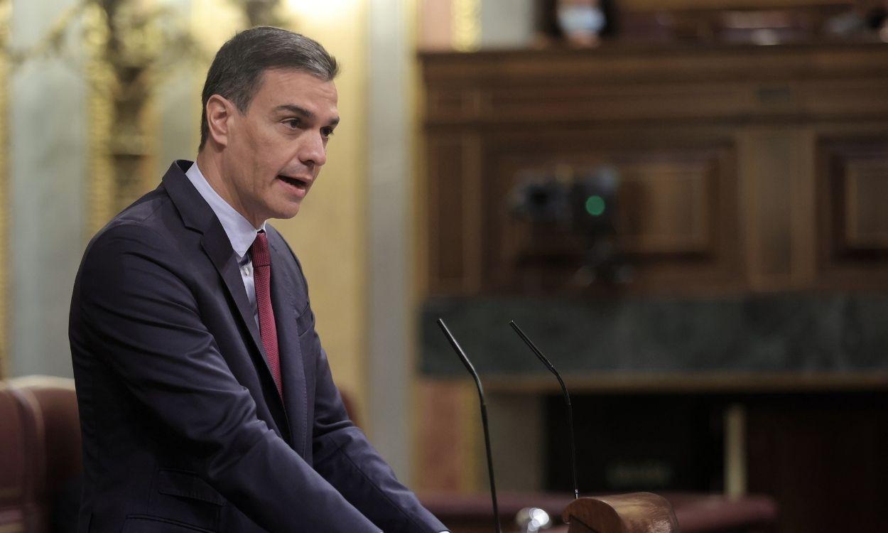 El presidente del Gobierno, Pedro Sánchez, comparece ante el Congreso. Europa Press.