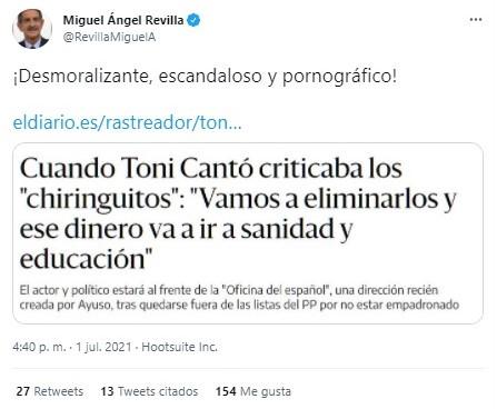 revilla tumba a toni cantó en twitter revilla tumba a toni cantó en twitter