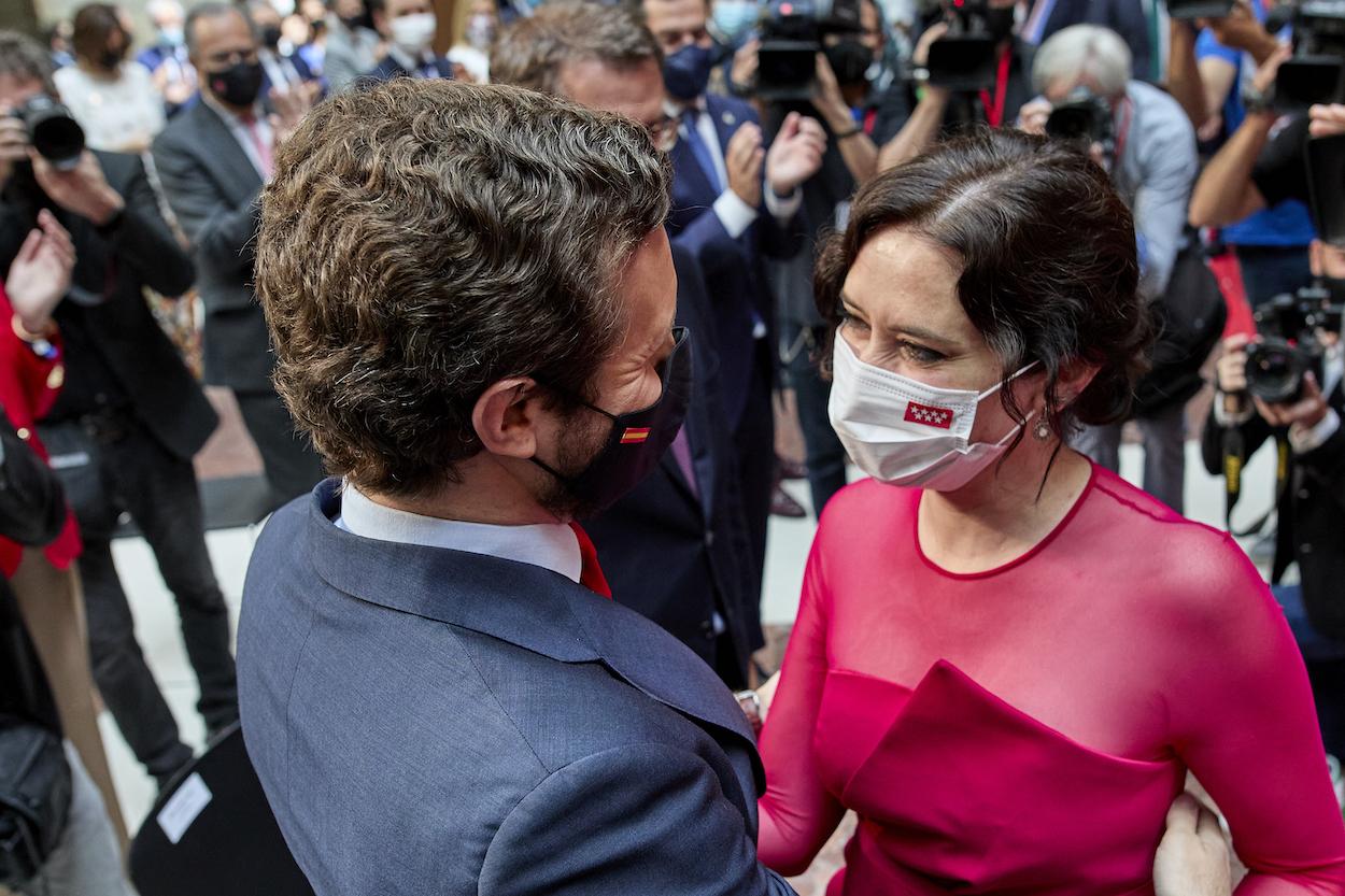 Ayuso defiende a Casado tras la polémica por la Guerra Civil. Europa Press