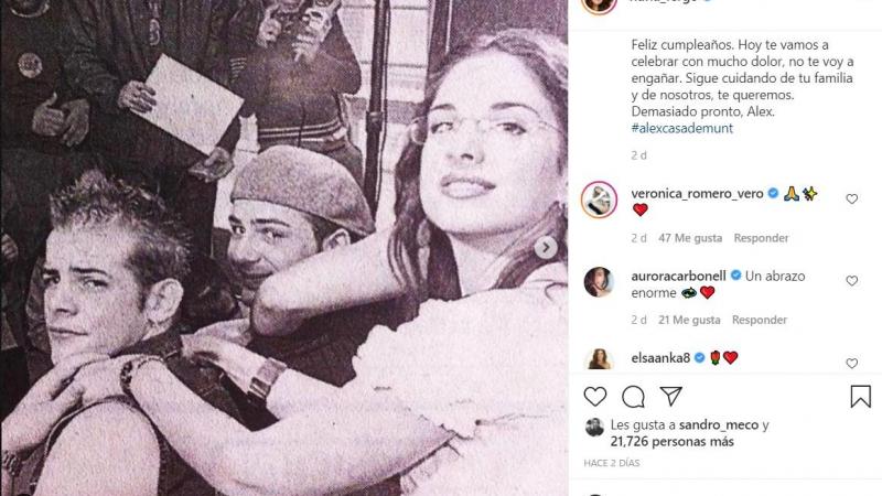 Nuria Fergó dedica unas palabras a Casademunt   Instagram