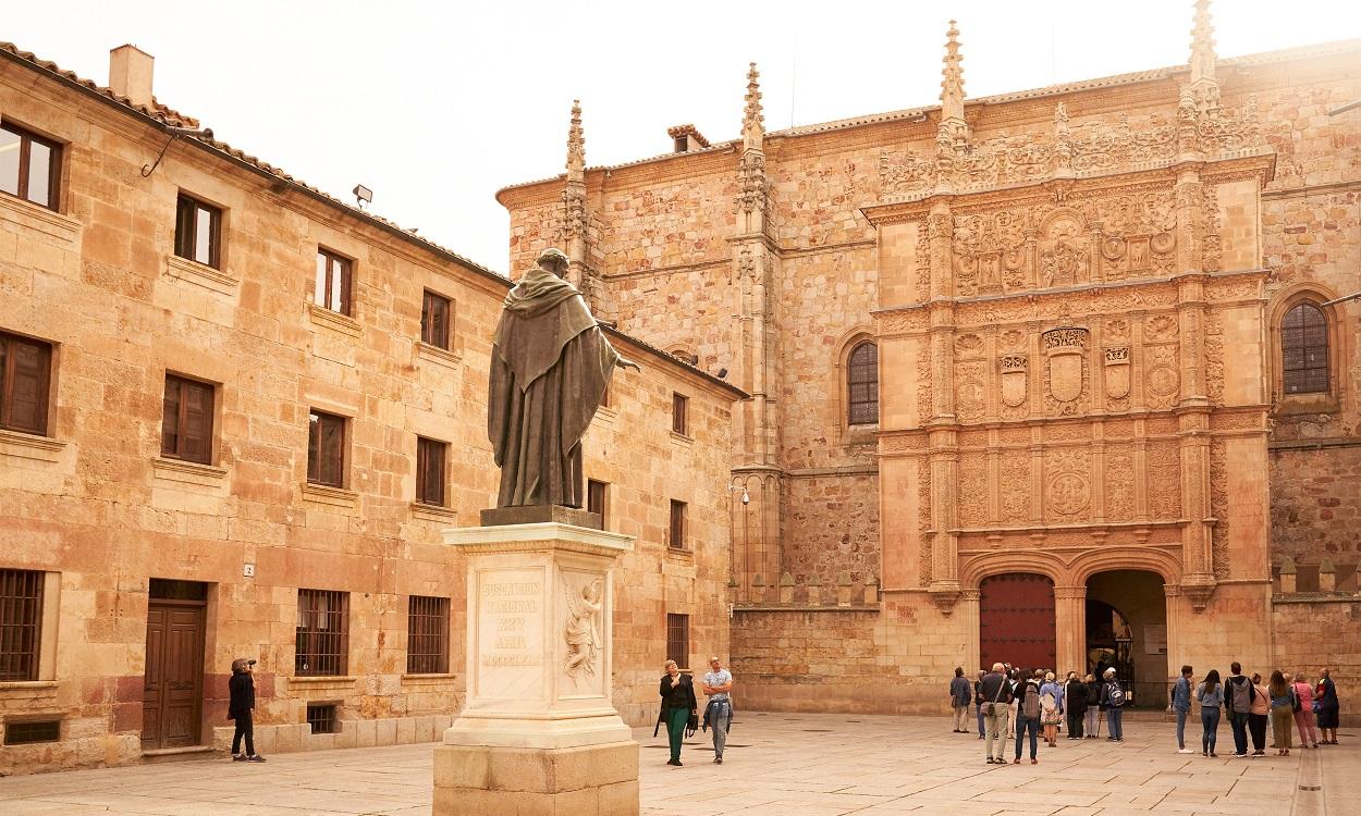 Fachada de la Universidad de Salamanca. EP