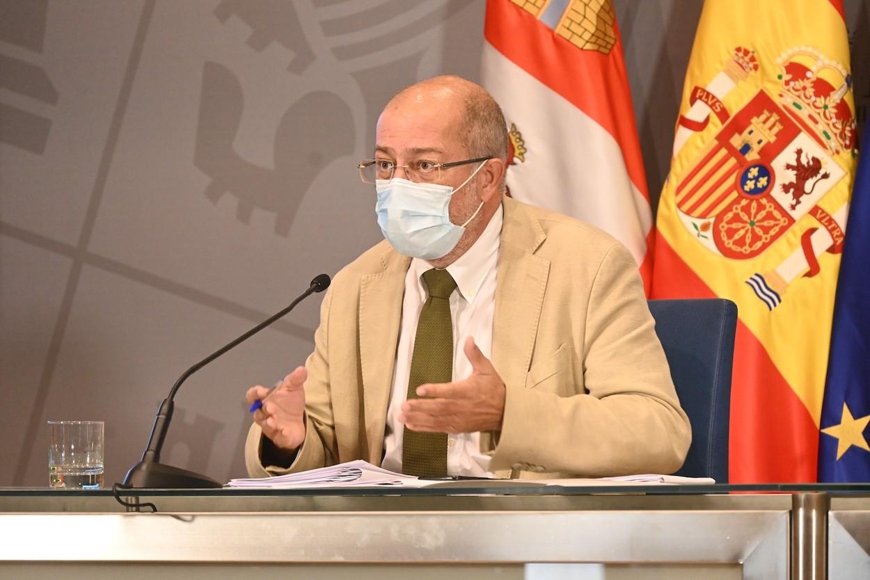 Francisco Igea durante una rueda de prensa. Fuente: Europa Press.