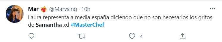 Críticas a Samantha por sus gritos 4   Twitter