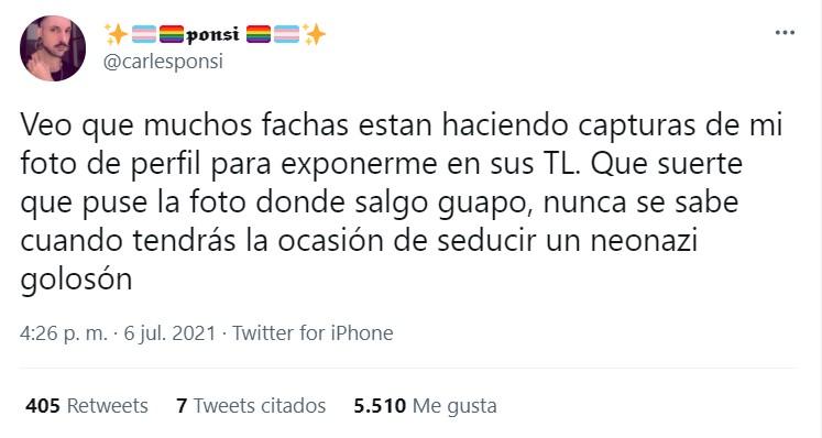 Carles Ponsí ante el señalamiento  - Twitter
