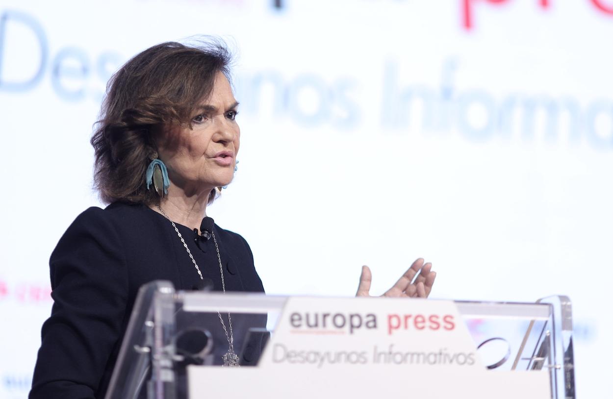 La exvicepresidenta del Gobierno, Carmen Calvo