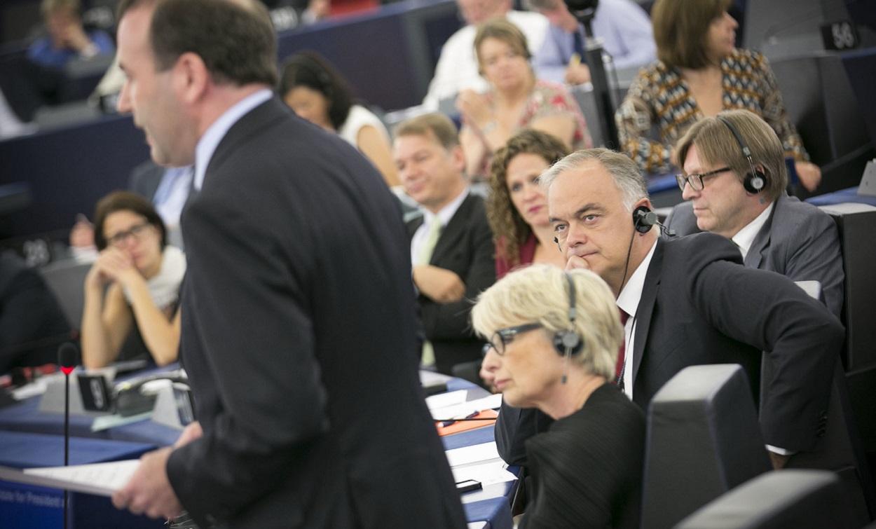 Esteban González Pons en un pleno en el Parlamento Europeo. Foto PP archivo
