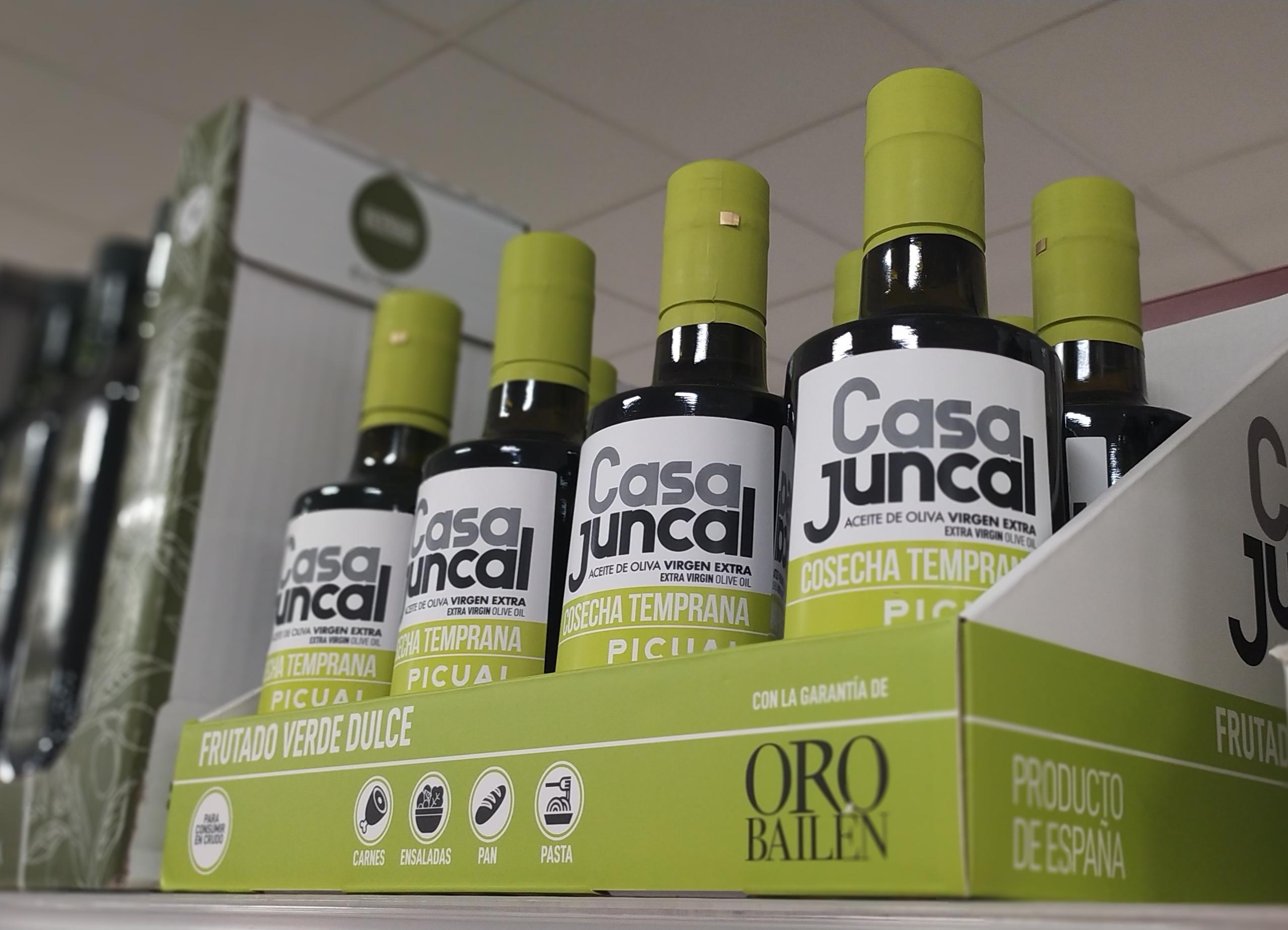 El aceite Casa Juncal Cosecha Temprana en el lineal de Mercadona