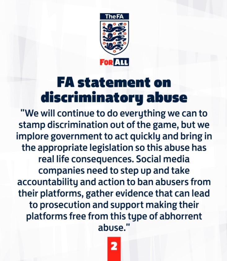 Comunicado de repulsa seleccióon inglesa 2 Twitter Comunicado de repulsa seleccióon inglesa 2 Twitter
