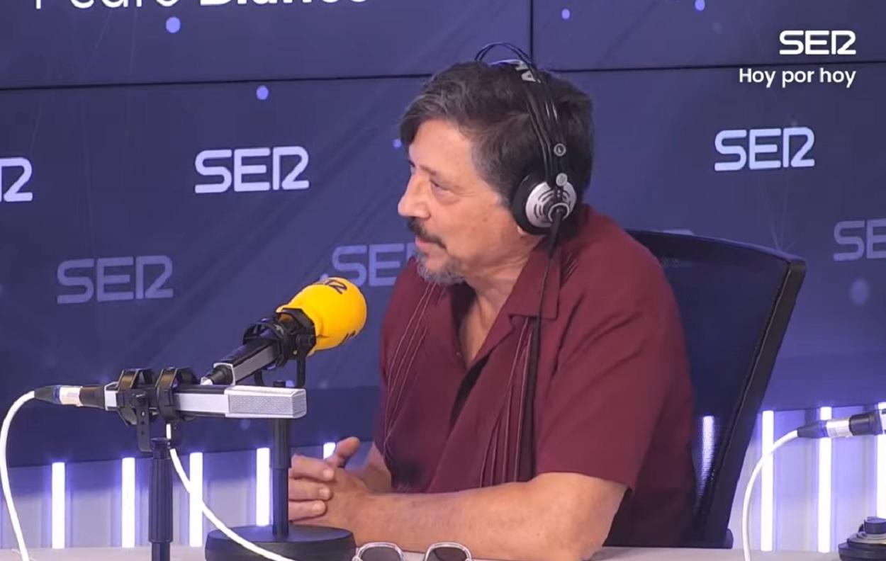 Carlos Bardem en 'Hoy por hoy'. Fuente: Youtube Cadena Ser.