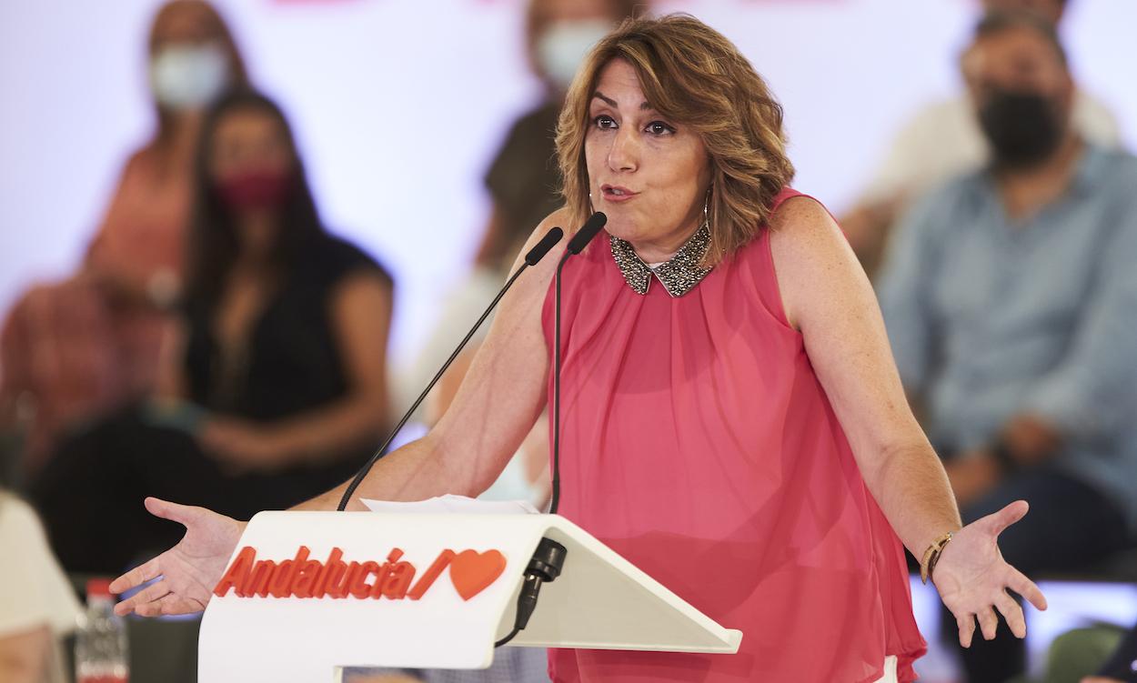 Susana Díaz, en su interevención ante el comité Director del PSOE A. JOAQUÍN CORCHERO EP