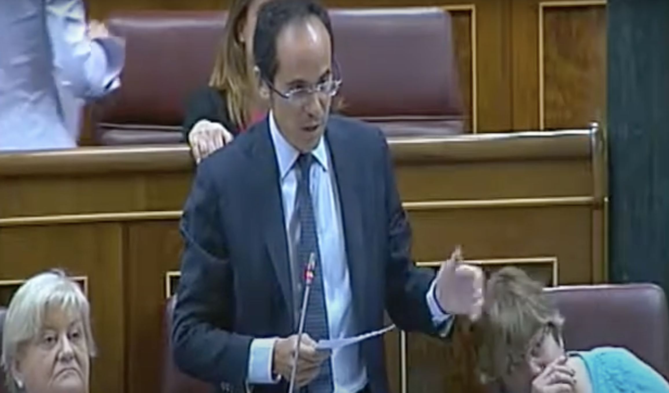 El exdiputado Francesc Vallès Vives en el Congreso