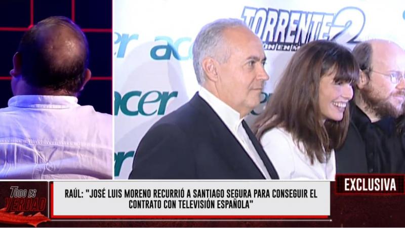 José Luis Moreno y Santiago Moreno en la presentación de Torrente 2. Imagen de Todo es verdad.
