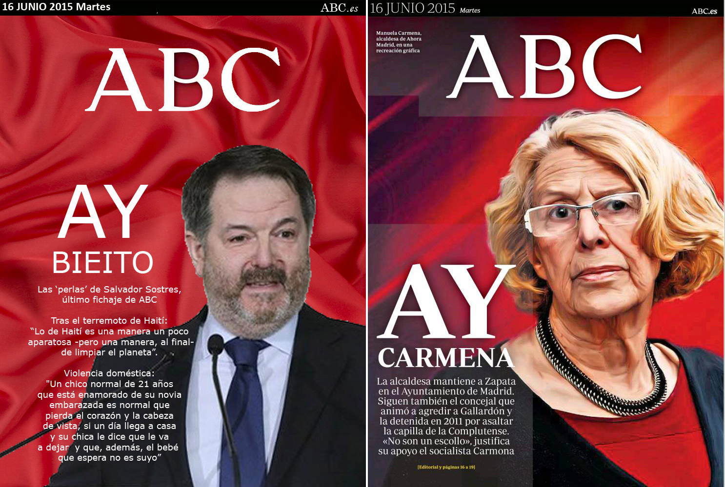 'ABC' pide cuentas a Carmena... ¿por qué no te aplicas el cuento Bieito?