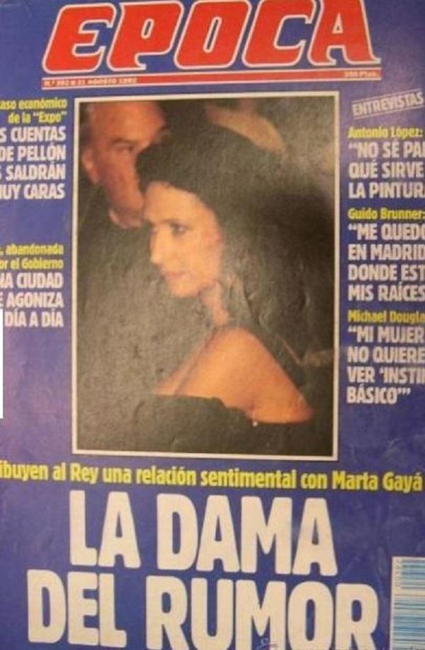 Portada de Época sobre Marta Gayá y el Rey Juan Carlos