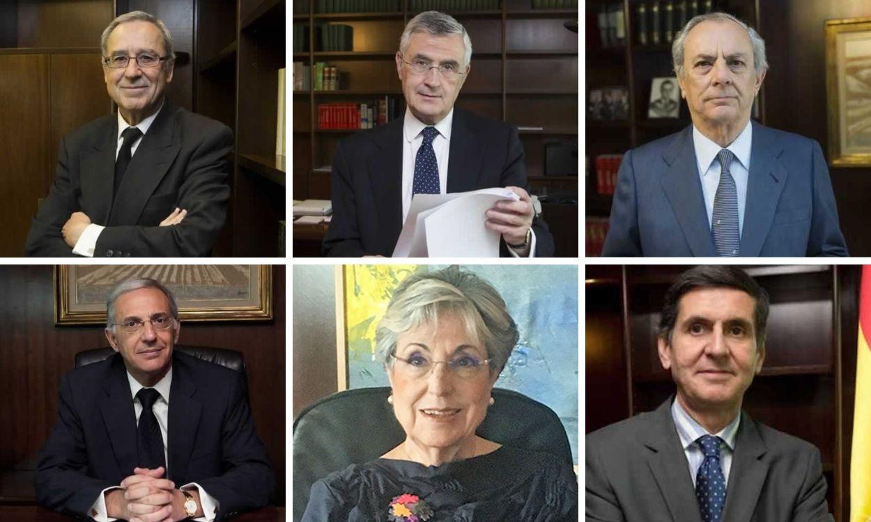 Los 6 magistrados del TC que han declarado inconstitucional el estado de alarma. EP 