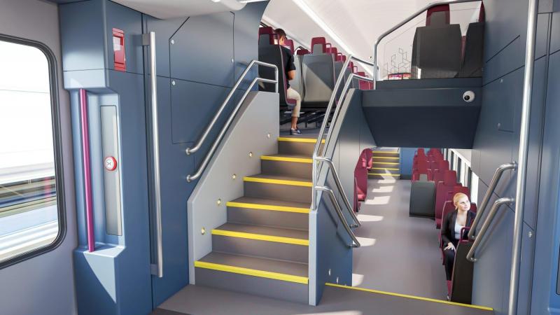 Interior de los nuevos trenes de Cercanías que Renfe ha adquirido a Stadler Interior de los nuevos trenes de Cercanías que Renfe ha adquirido a Stadler