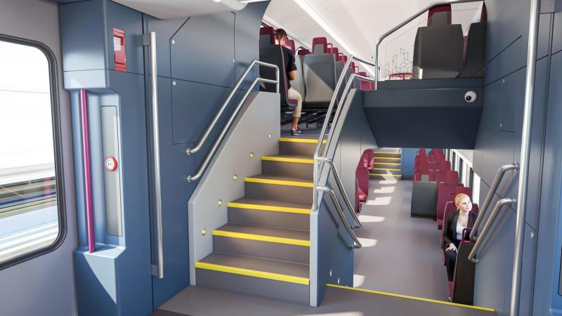 Interior de los nuevos trenes de Cercanías que Renfe ha adquirido a Stadler