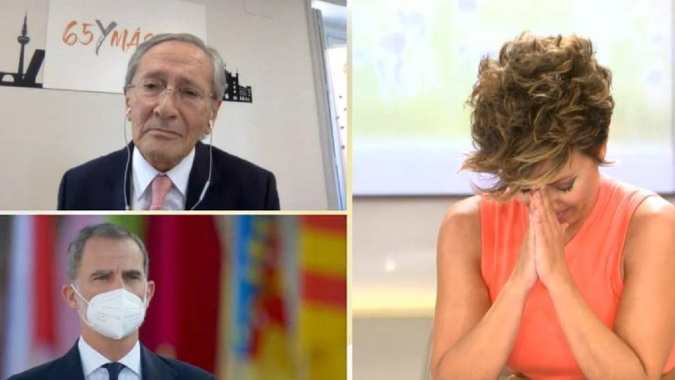 Sonsoles Ónega se emociona en directo