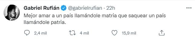 Respuesta de Gabriel Rufián a la propuesta de matria de Yolanda Díaz