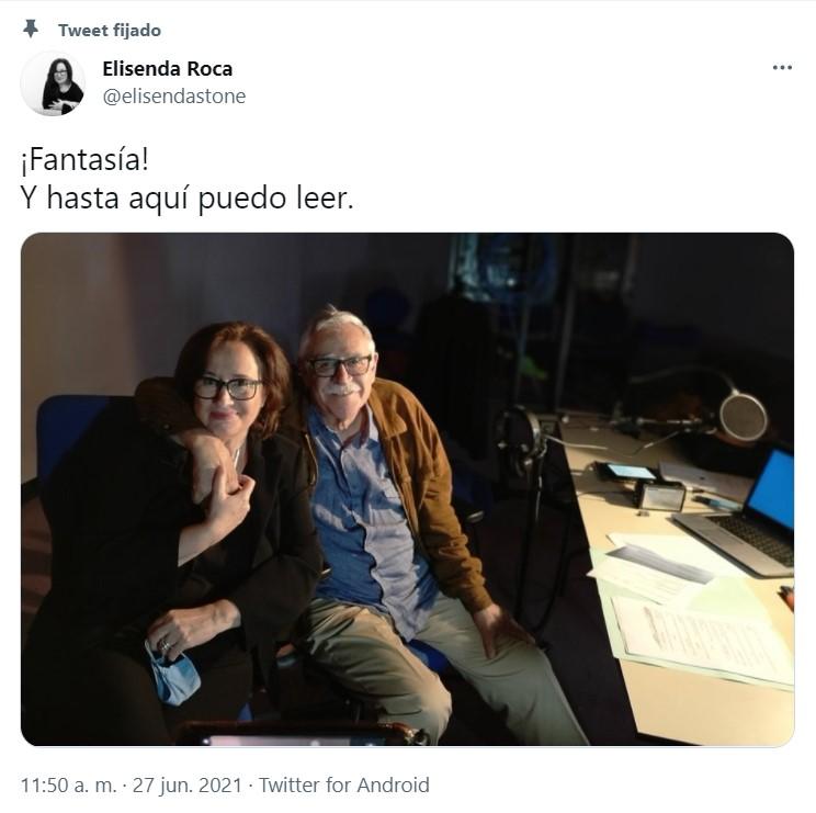 Elisenda Roca y Juanjo Cardenal Twitter