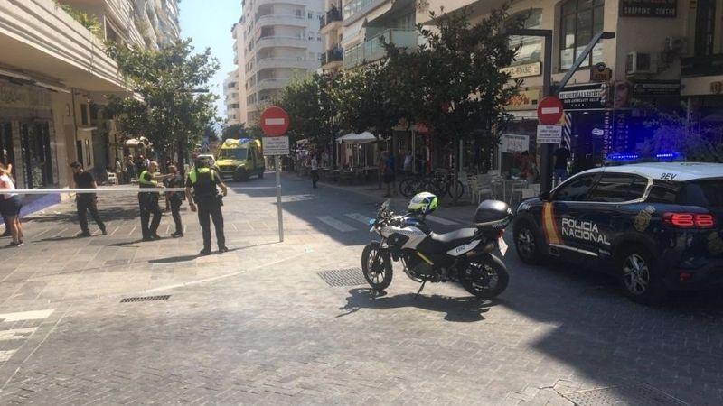 Imagen de la calle donde ha transcurrido el incidente en Marbella (Málaga). EP