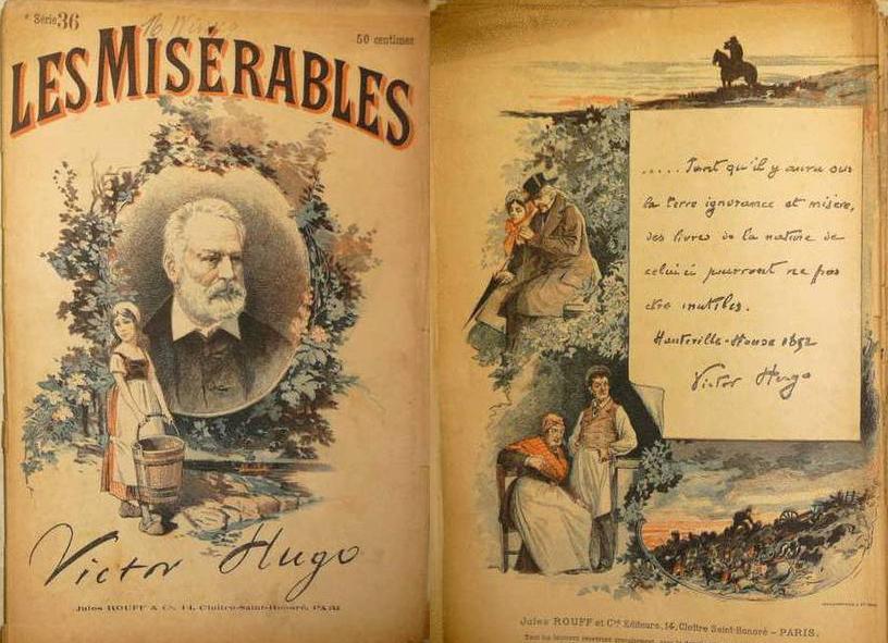 Imagen de la obra Los Miserables, de Víctor Hugo.