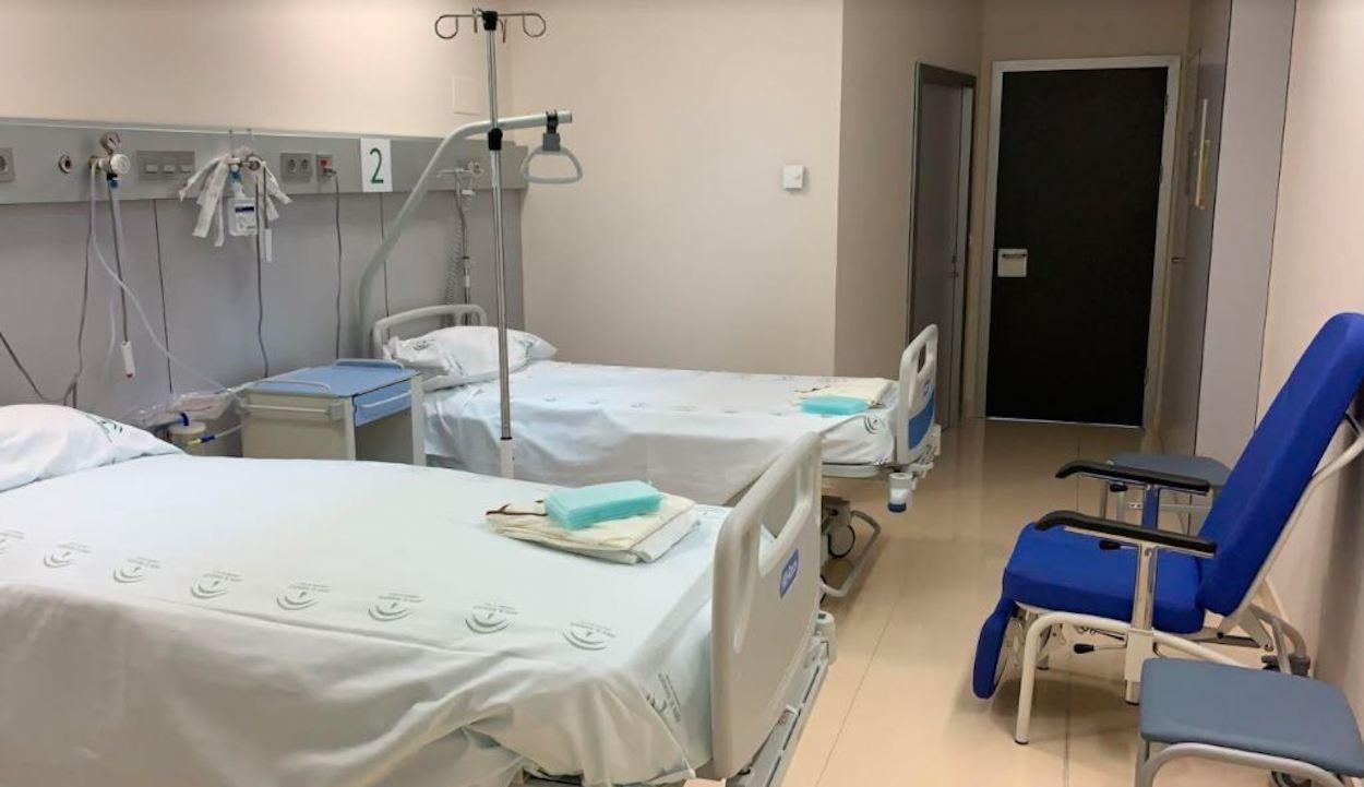 Habitación de un hospital público andaluz.