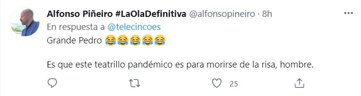 Reacciones a la risa de Pedro Piqueras sobre la desinfección del metro Twitter Reacciones a la risa de Pedro Piqueras sobre la desinfección del metro Twitter
