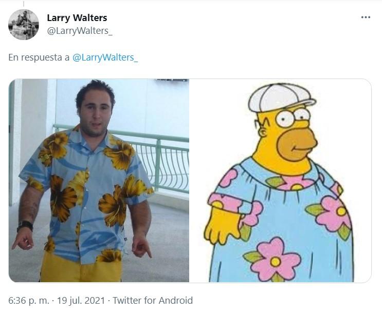 Hilo comparativo de Kiko Rivera como Homer Simpson - Twitter