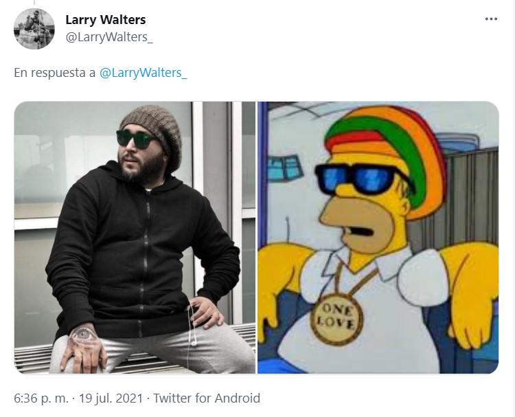 Hilo comparativo de Kiko Rivera como Homer Simpson - Twitter