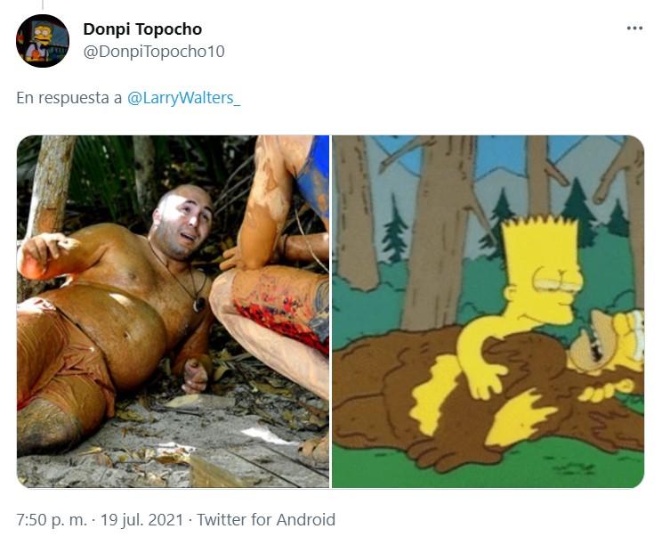 Hilo comparativo de Kiko Rivera como Homer Simpson - Twitter