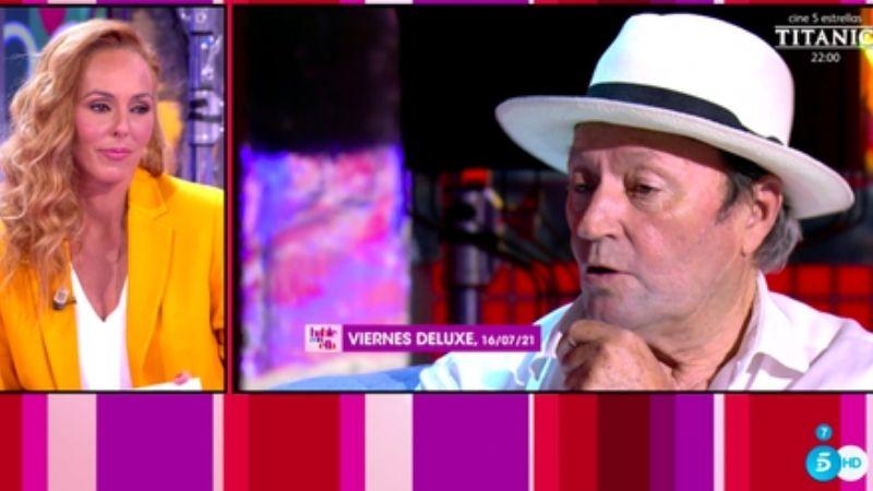 Rocío Carrasco reacciona a la entrevista de Amador Mohedano en 'Deluxe'. Telecinco.