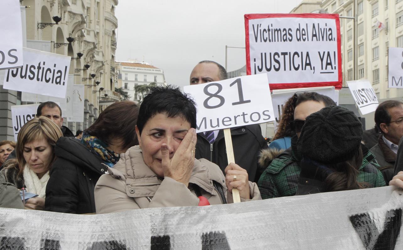 Manifestación de la Víctimas del Alvia 04155. (Imagen de archivo)