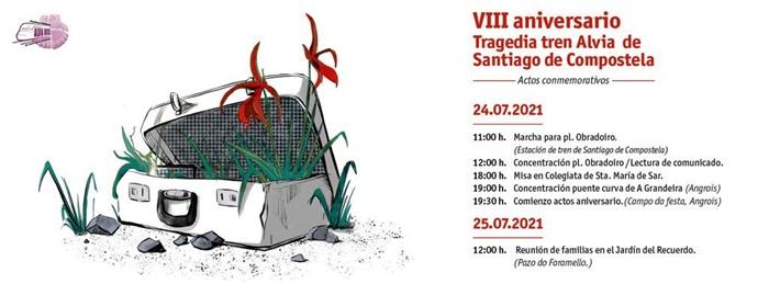 Programa de actos del octavo aniversario del accidente de tren Alvia Programa de actos del octavo aniversario del accidente de tren Alvia