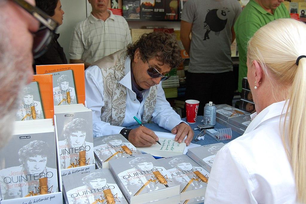 Jesús Quintero en la Feria del libro de Madrid 2007. Rafael Robles