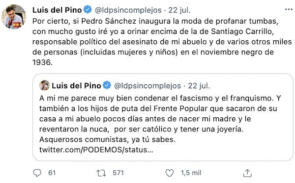 Tuit de Luis del Pino