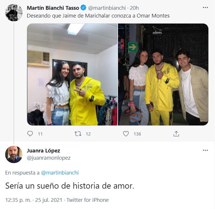 Las rede se pronuncian sobre el encuentro entre Victoria Federica y Omar Montes   Twitter