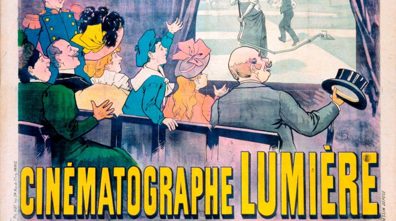 Cartel para el cinematógrafo Lumière, París, 1896