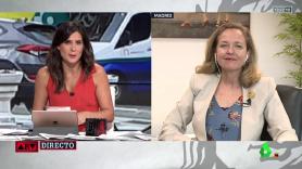Nadia Calviño y María Llapart durante la entrevista en Al Rojo Vivo. Twitter Al Rojo Vivo